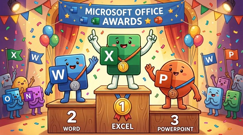 表彰台に立つアプリケーションたち