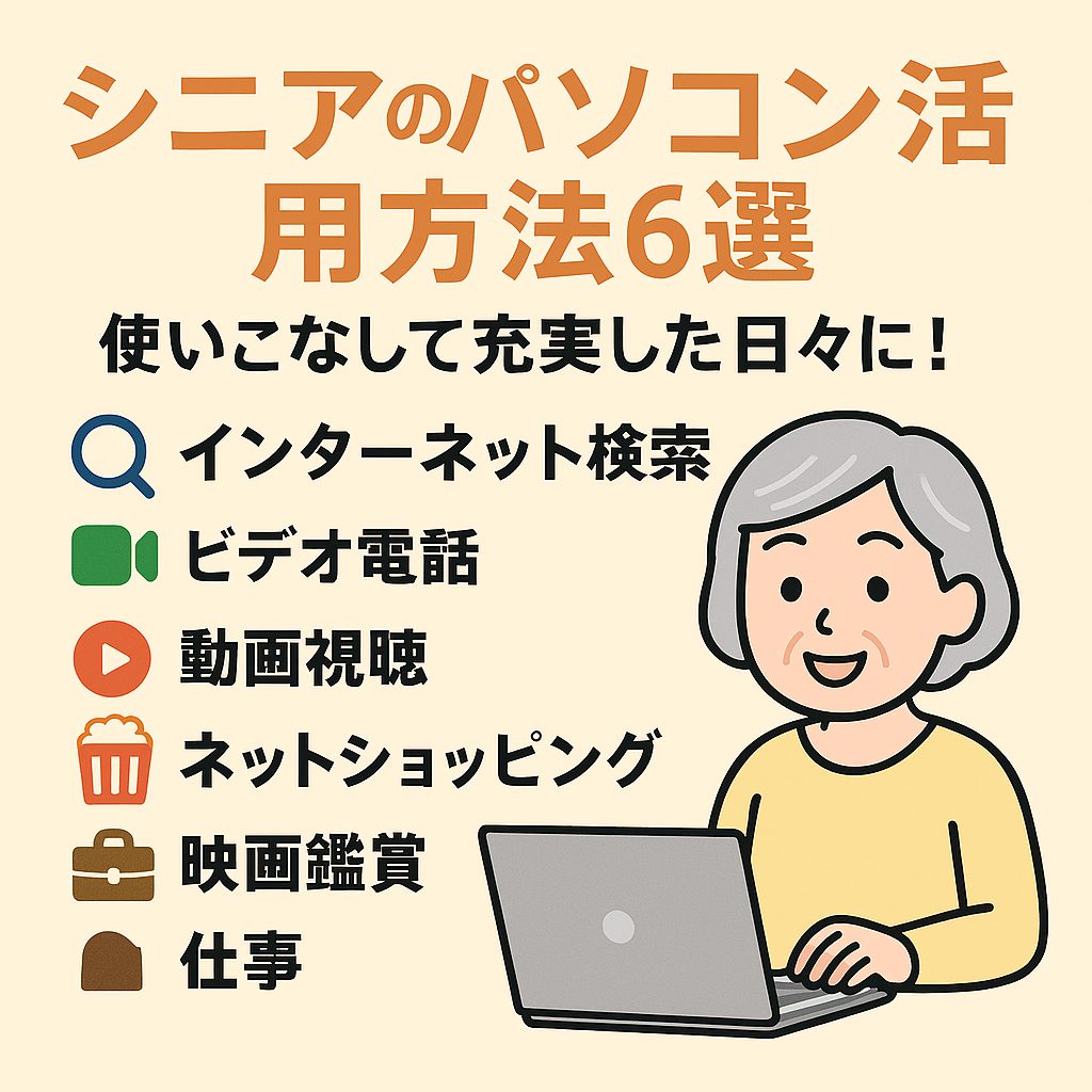 シニアのパソコン活用方法6選！使いこなして充実した日々に 