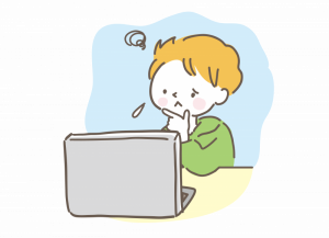 パソコンがわからない男の子