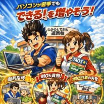 パソコンが苦手でも出来るを増やそう！