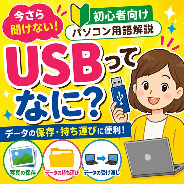今さら聞けない！USBってなに？初心者向けパソコン用語解説｜パソコン 
